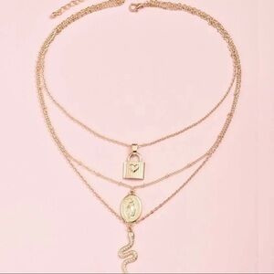 3/$30 💛 Multi Layered Charm Necklace